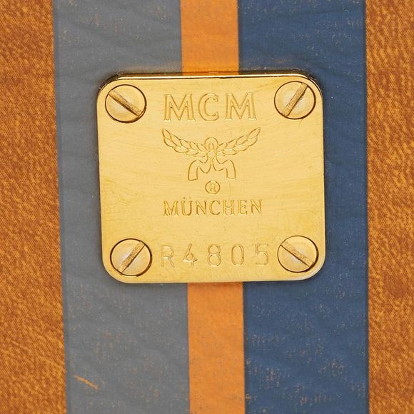 MCM Vintage Visetos Stripe Tri-Fold Wallet - Picture 5 of 14